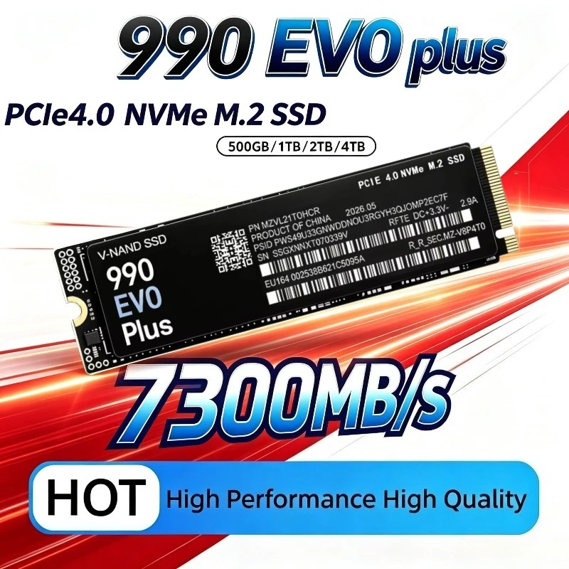 M.2 Nvme 4Tb Pcie 4.0 Ssd - 990 EVO Plus 500GB~4TB TLC 3D