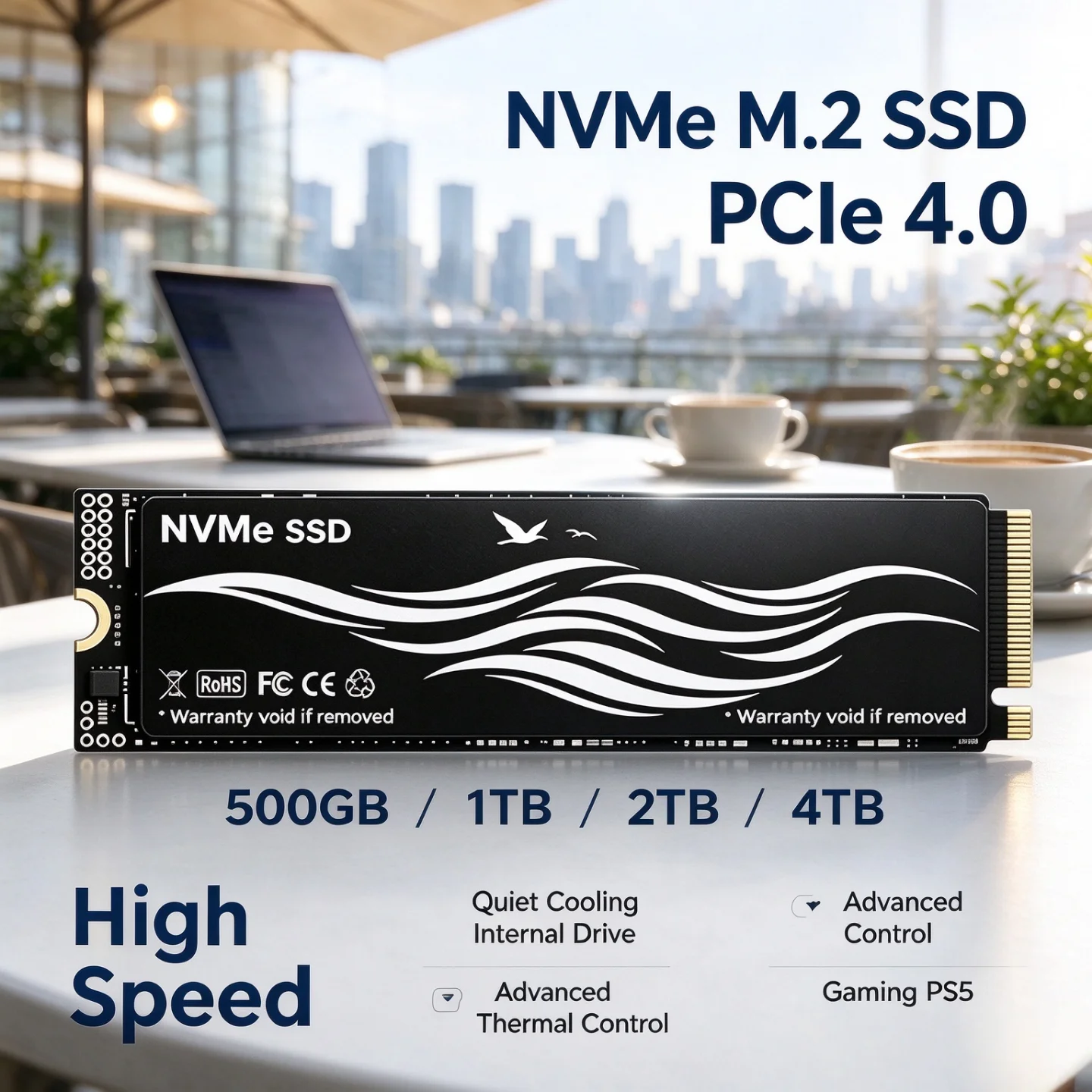 M.2 Nvme 4Tb Pcie 4.0 Ssd - 내장형 NVMe M.2 SSD, PCIe 4.0,