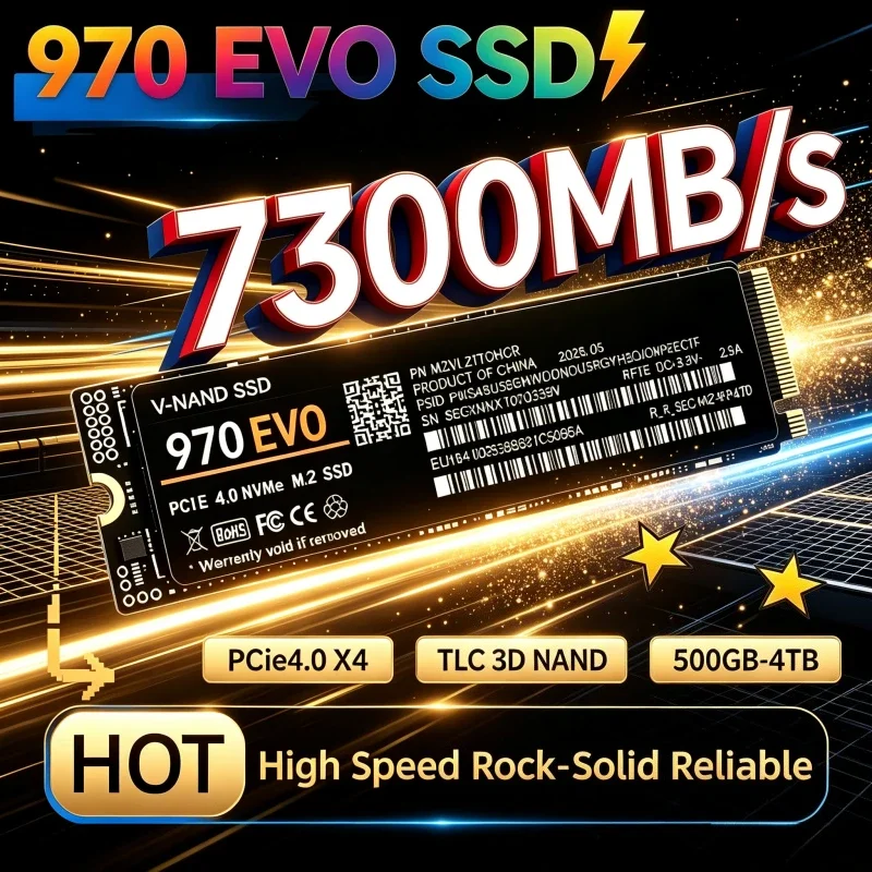 M.2 Nvme 4Tb Pcie 4.0 Ssd - 970 EVO NVMe M.2 2280 SSD,
