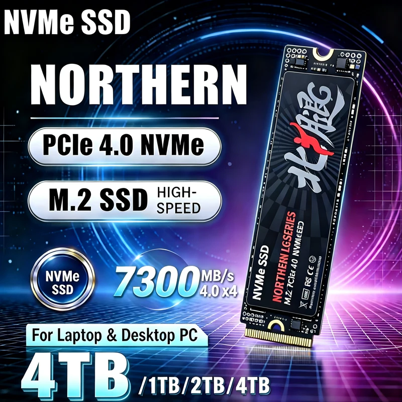 M.2 Nvme 4Tb Pcie 4.0 Ssd - 고속 7300MB/s, 정품 BTXL M.2 NVMe