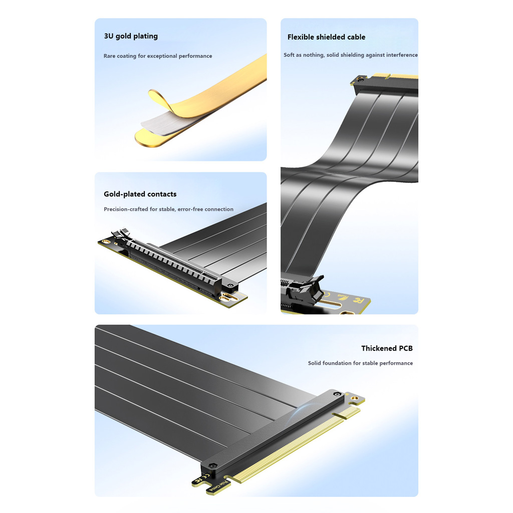 PCIe 3.0/4.0 X16 GPU 확장 라이저 케이 - Pcie 4.0 X16 Riser Cable 90 Degree 리뷰 및 가격