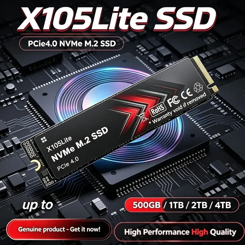 새 제품: X105Lite NVMe SSD, M.2 N - M.2 Nvme 4Tb Pcie 4.0 Ssd 리뷰 및 가격