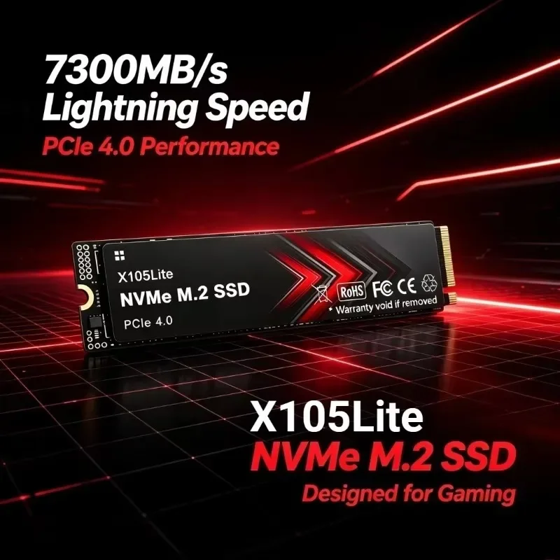 새 제품: X105Lite NVMe SSD, M.2 N - M.2 Nvme 4Tb Pcie 4.0 Ssd 리뷰 및 가격